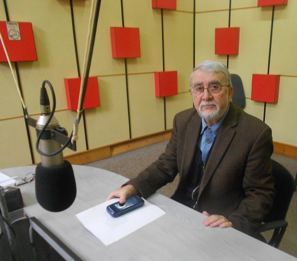 Horia Bădescu în studioul Radio Cluj – 16 noiembrie 2015