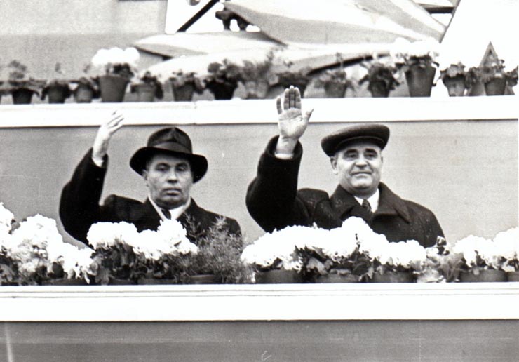 Gheorghiu Dej şi Melnicov, ambasadorul Uniunii Sovietice la Bucureşti; Fototeca online a comunismului românesc, cota 78 (74)/1953