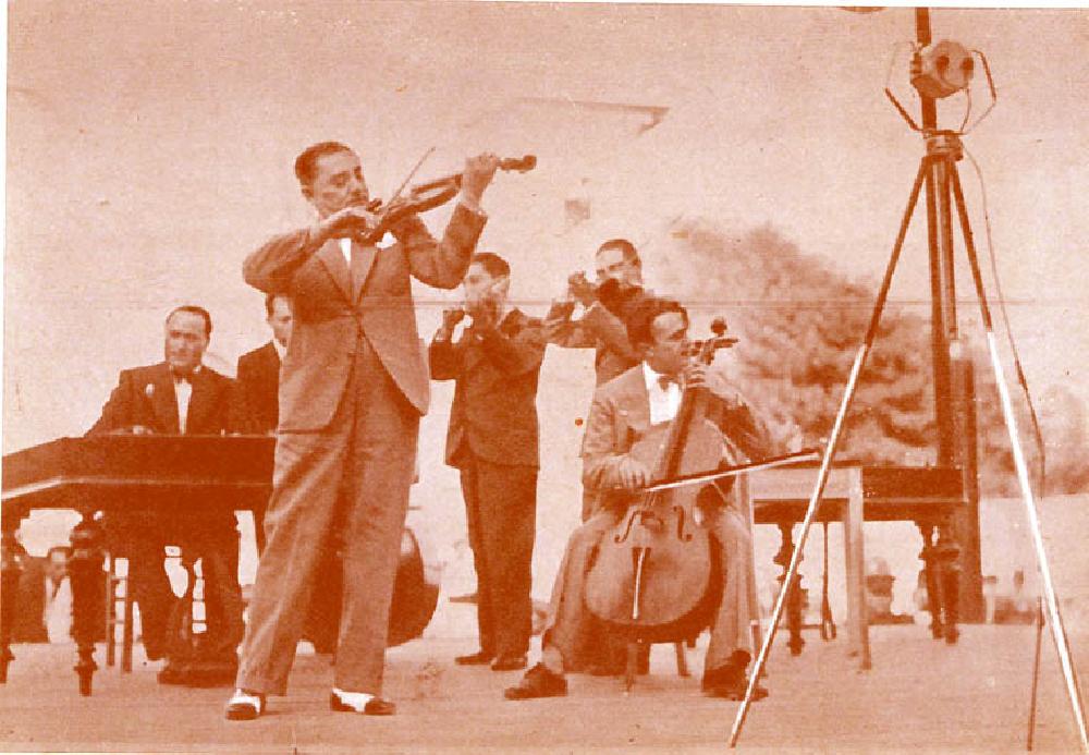 Taraful Grigoraş Dinicu la radio, 1935