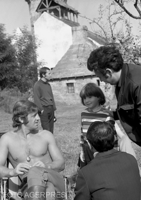 Actorul francez, Jean Paul Belmondo, la Buftea 7 octombrie 1970