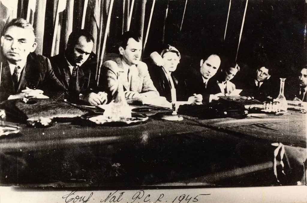 Luca, Pârvulescu, Pătrăşcanu, Pauker, Georgescu, Bagdasar, Vasilichi; sursa Fototeca online a comunismului românesc, 2/945